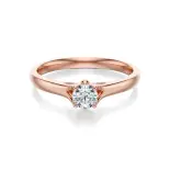 Pierścionek z diamentem różowe złoto AJPZ_131